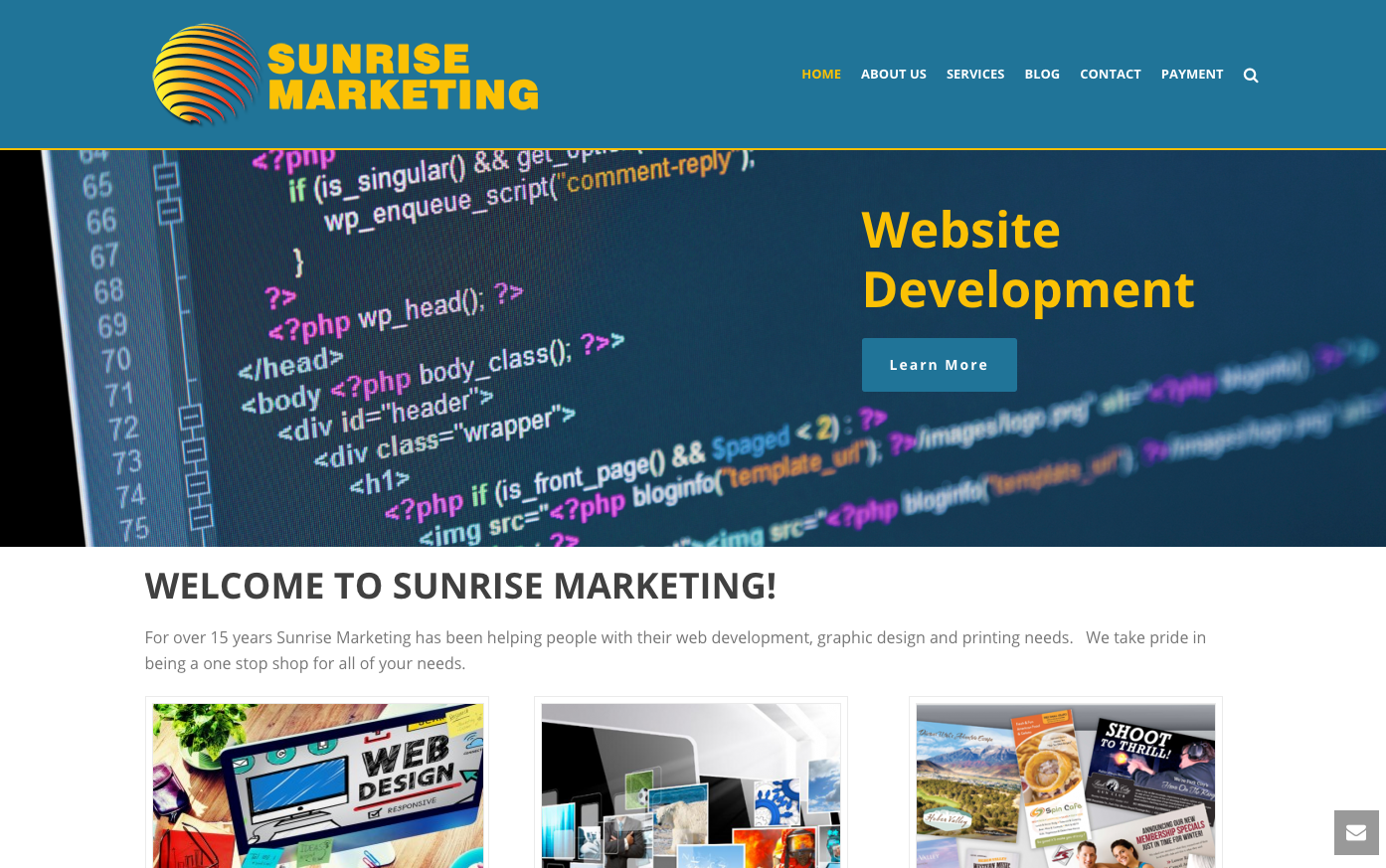 Web Development Through Sunrise Marketing